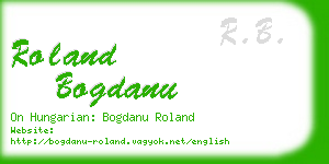 roland bogdanu business card